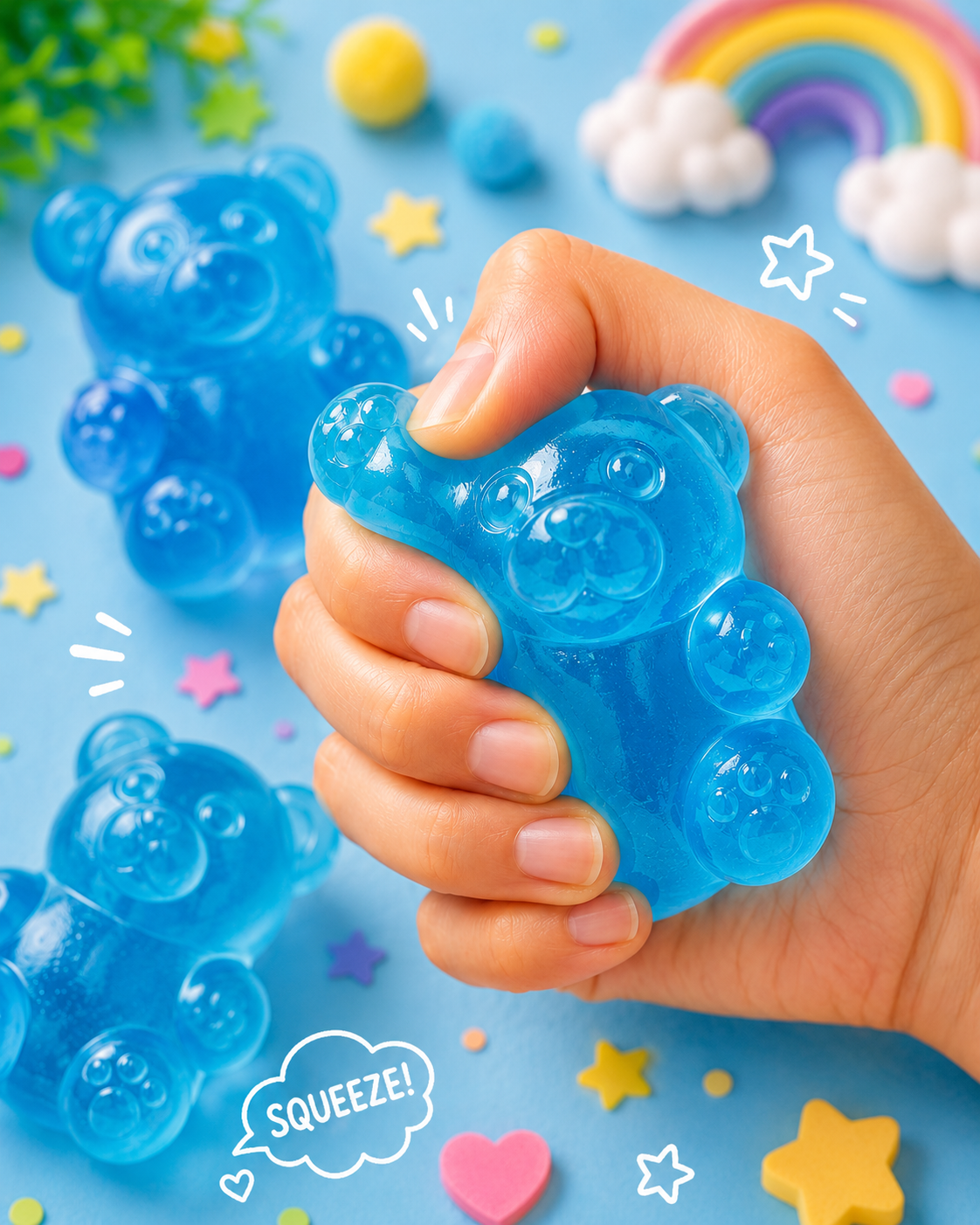 NovaPop Bear Squishy Toys – Assorted Colors