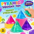 NovaPop Pyramid Squishy Toys – Assorted Colors