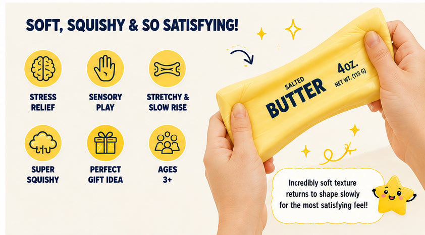 NovaPop Squishy Butter – Slow Rise Sensory Toy